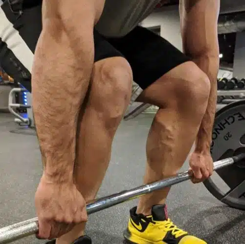 Double overhand deadlift grip