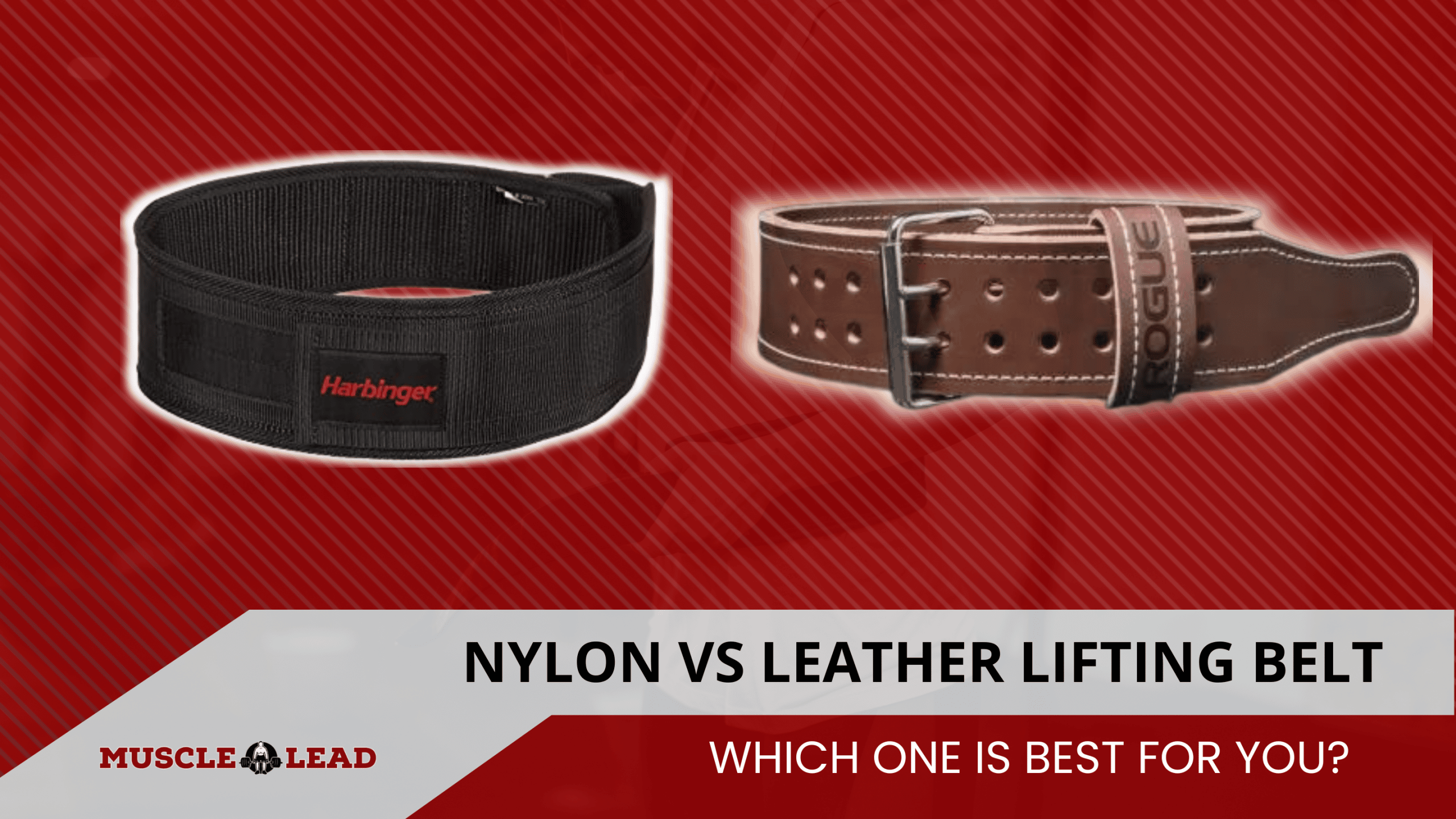 Figure of Nylon vs Leather lifting belt