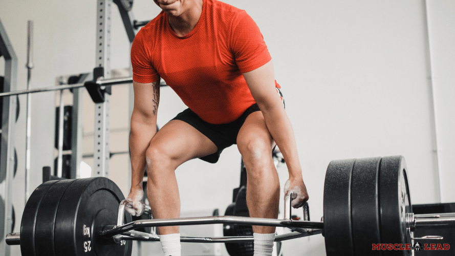 Trap bar deadlifts using the hex bar